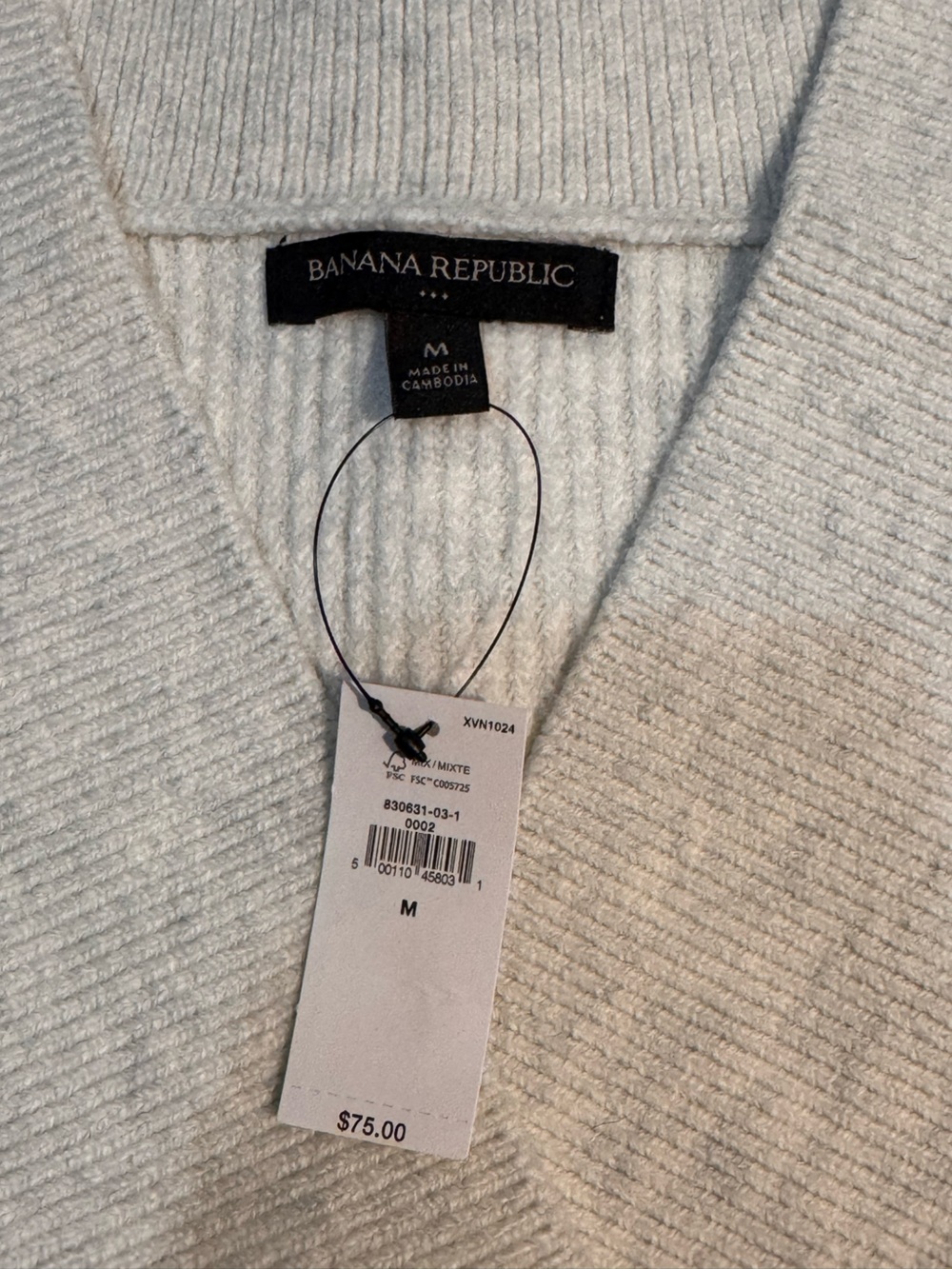 Banana Republic Ribbed V-Neck Sweater